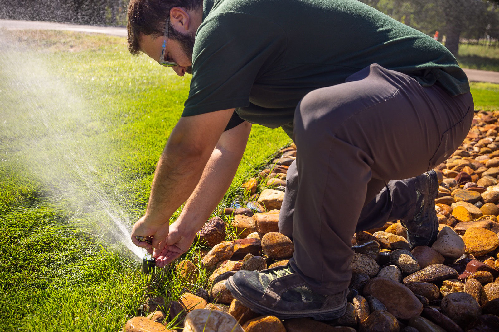 Commercial irrigation system installed and serviced by Mr. Sprinkler Repair