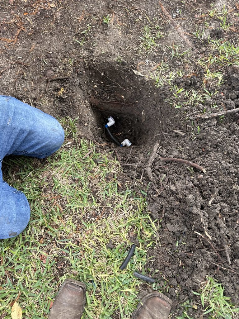 bee cave irrigation repair on pipe